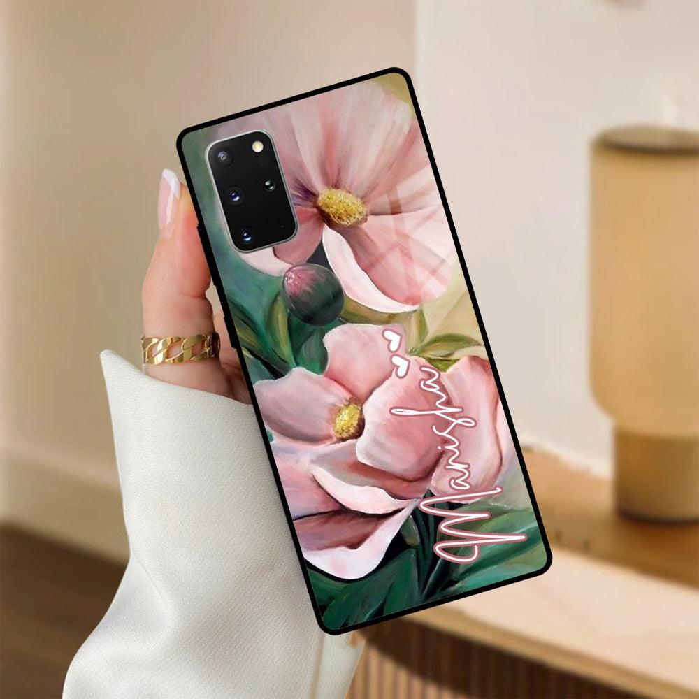 Paint Floral Poster Customize Glass Case Cover For Samsung - ShopOnCliQ