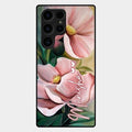 Paint Floral Poster Glass Case Cover For Samsung Galaxy S26 Ultra 5G