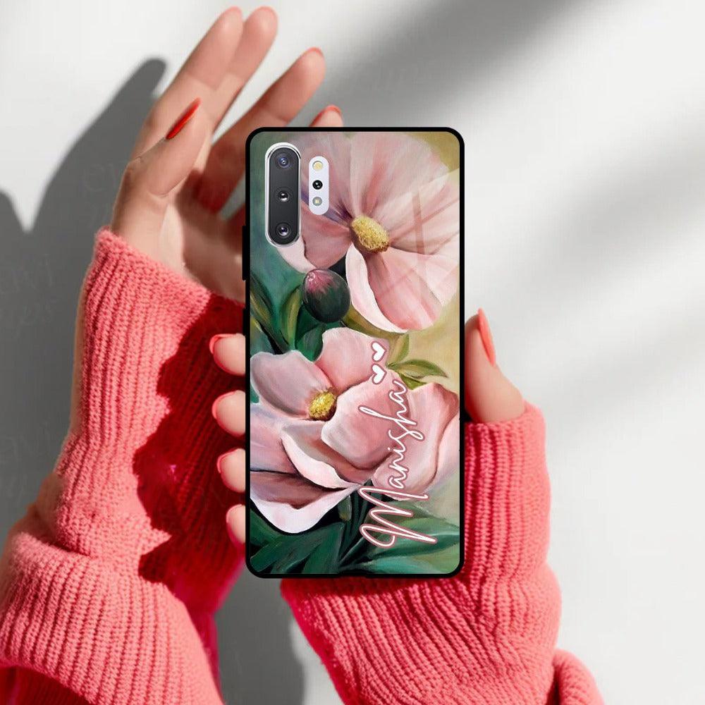 Paint Floral Poster Customize Glass Case Cover For Samsung - ShopOnCliQ