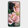 Paint Floral Poster Glass Case Cover For Vivo T4 Pro 5G