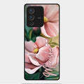Paint Floral Poster Glass Case Cover For Vivo V23 Pro 5G