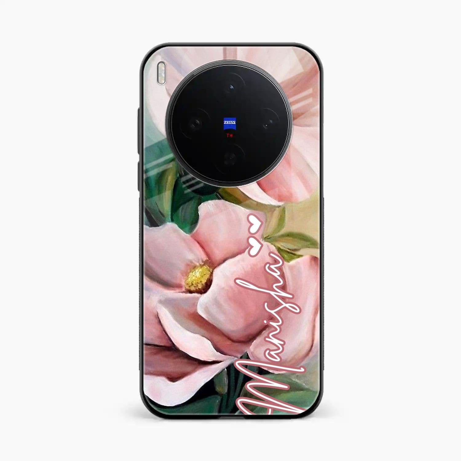 Paint Floral Poster Glass Case Cover For Vivo X300 5G