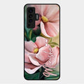 Paint Floral Poster Glass Case Cover For Vivo X50 5G
