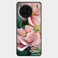 Paint Floral Poster Glass Case Cover For Vivo X90 5G
