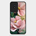 Paint Floral Poster Glass Case Cover For Vivo Y02T
