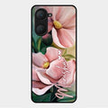 Paint Floral Poster Glass Case Cover For Vivo Y28S 5G