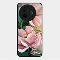 Paint Floral Poster Glass Case Cover For Vivo Y39 5G