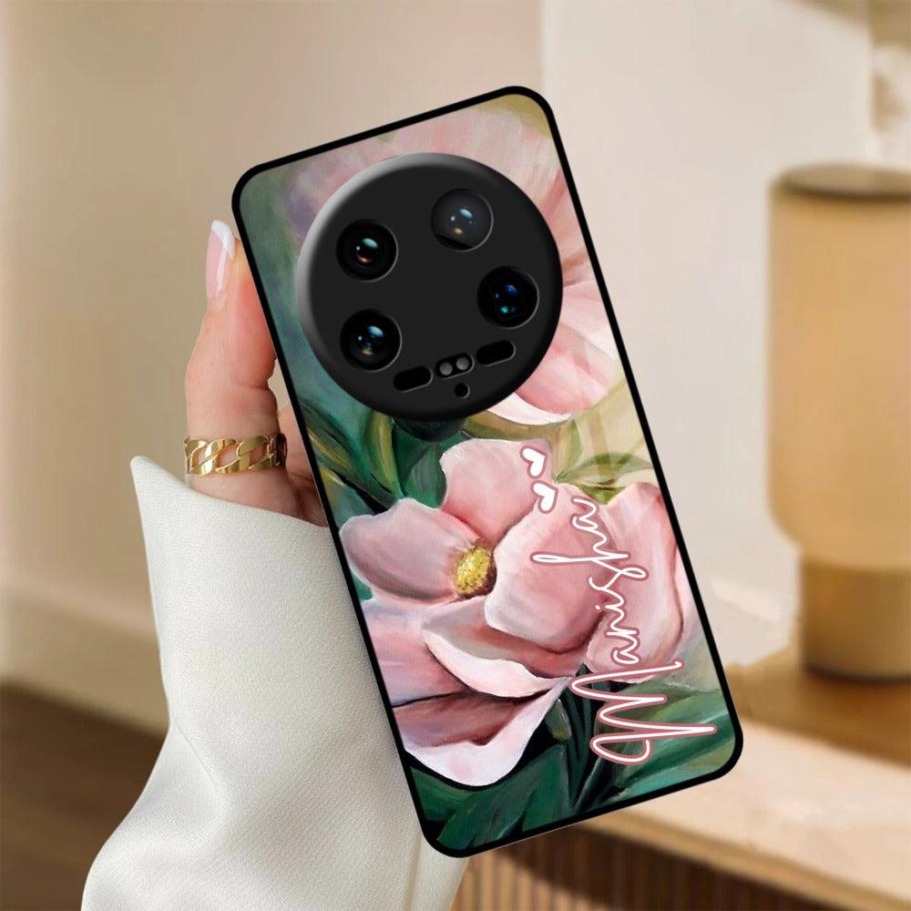 Paint Floral Poster Glass Case Cover For Redmi/Xiaomi - ShopOnCliQ