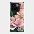 Paint Floral Poster Glass Case Cover For Xiaomi 15 5G