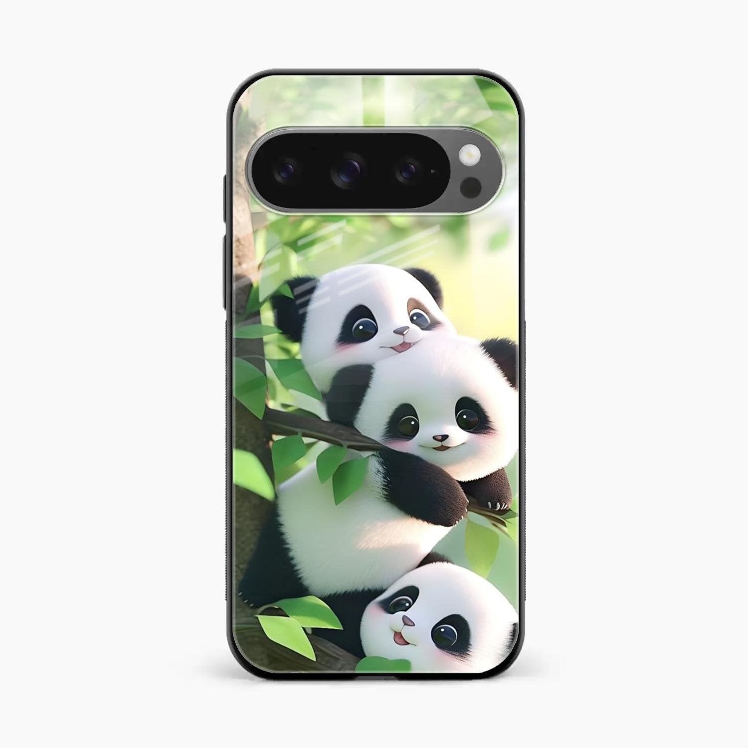 Panda Glossy Metal Case Cover For Google Pixel 10 Pro XL
