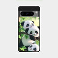Panda Glossy Metal Case Cover For Google Pixel 8 Pro 5G