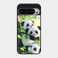 Panda Glossy Metal Case Cover For Google Pixel 9 Pro Xl