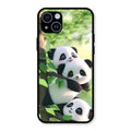 Panda Glossy Metal Case Cover For iPhone 14 Plus