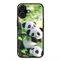 Panda Glossy Metal Case Cover For iPhone 17