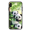 Panda Glossy Metal Case Cover For iPhone XS Max