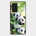 Panda Glossy Metal Case Cover For Iqoo 9 Se 5G
