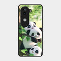 Panda Glossy Metal Case Cover For Iqoo Z9S 5G