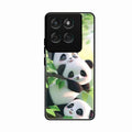 Panda Glossy Metal Case Cover For Motorola Edge 60 Pro 5G