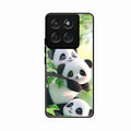 Panda Glossy Metal Case Cover For Motorola G67 Power 5G