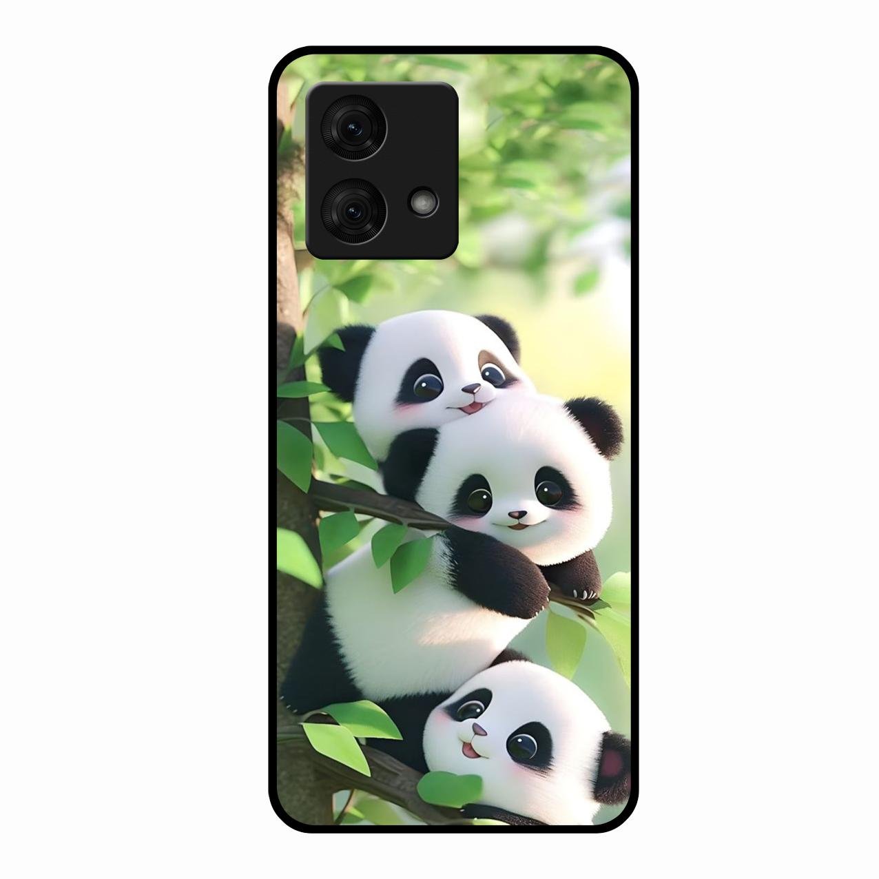 Panda Glossy Metal Case Cover For Motorola g84 5G
