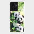 Panda Glossy Metal Case Cover For Oneplus 10R 5G