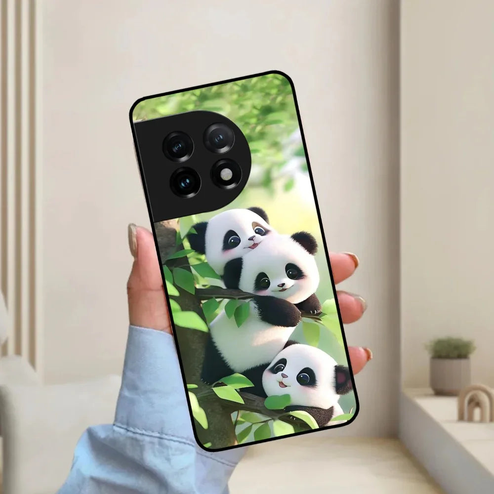 Panda Glossy Metal Case Cover For OnePlus - ShopOnCliQ