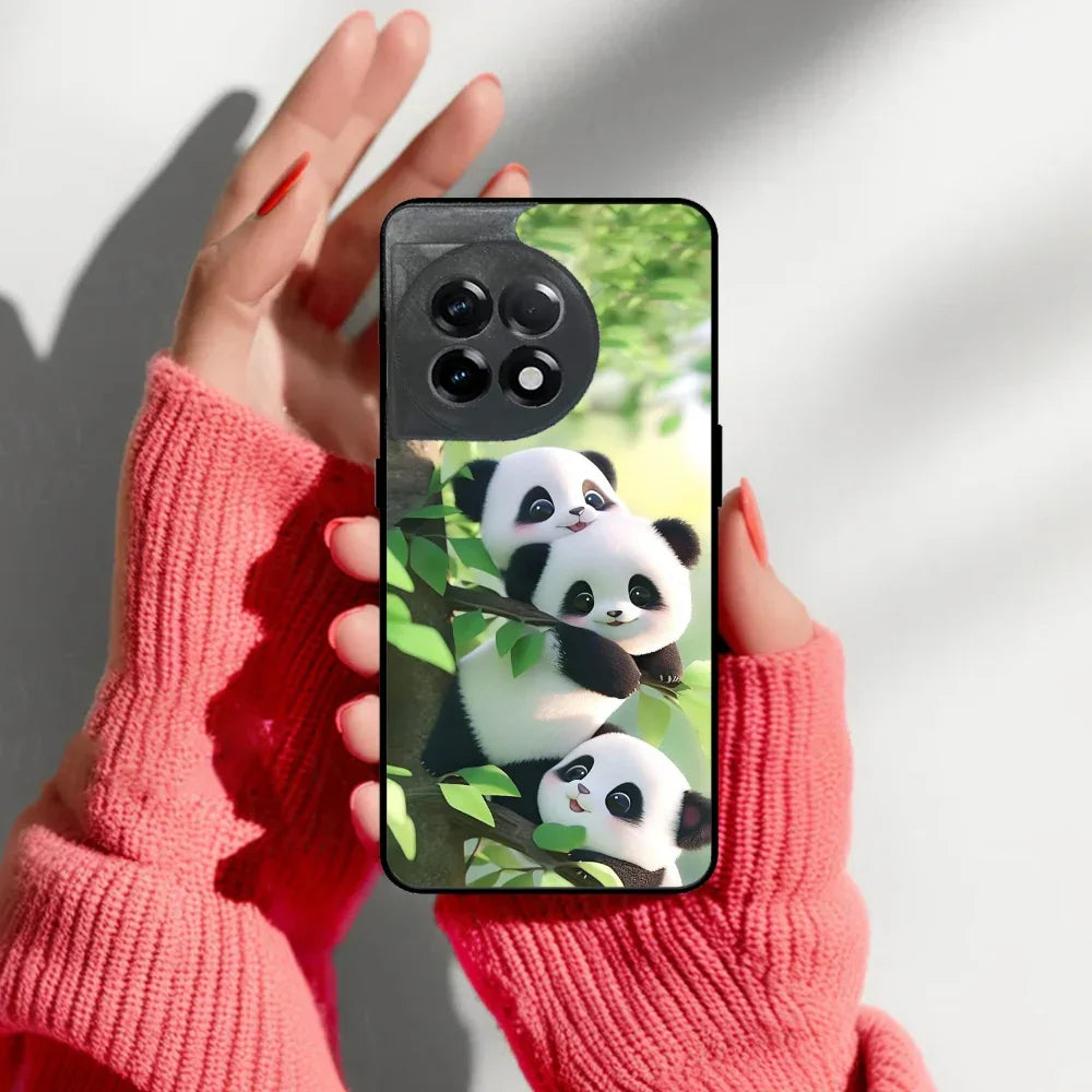 Panda Glossy Metal Case Cover For OnePlus - ShopOnCliQ