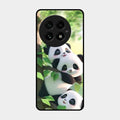 Panda Glossy Metal Case Cover For Oneplus 13 5G