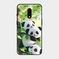 Panda Glossy Metal Case Cover For Oneplus 7