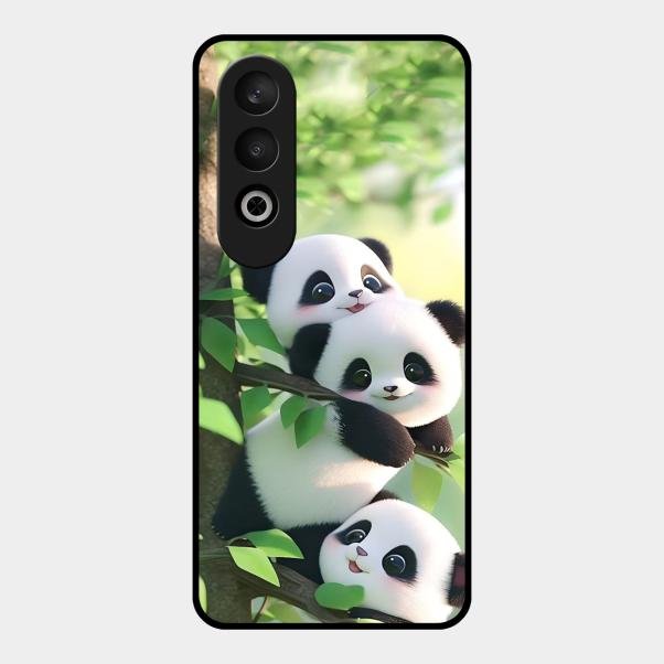Panda Glossy Metal Case Cover For Oneplus Nord Ce 4 5G
