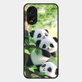 Panda Glossy Metal Case Cover For Oppo A38