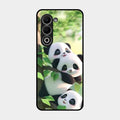 Panda Glossy Metal Case Cover For Oppo A5 5G