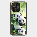Panda Glossy Metal Case Cover For Oppo A5 Pro 5G