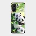 Panda Glossy Metal Case Cover For Oppo A5X 5G