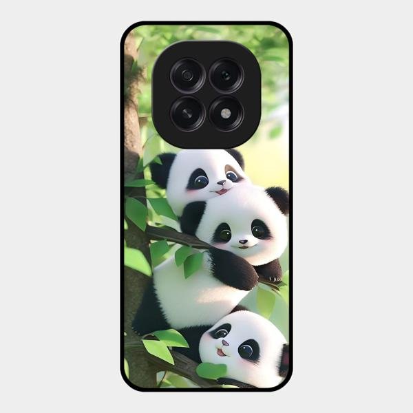 Panda Glossy Metal Case Cover For Oppo F29 5G