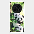 Panda Glossy Metal Case Cover For Oppo F29 Pro 5G