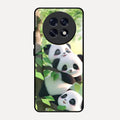 Panda Glossy Metal Case Cover For Oppo F31 Pro Plus 5G