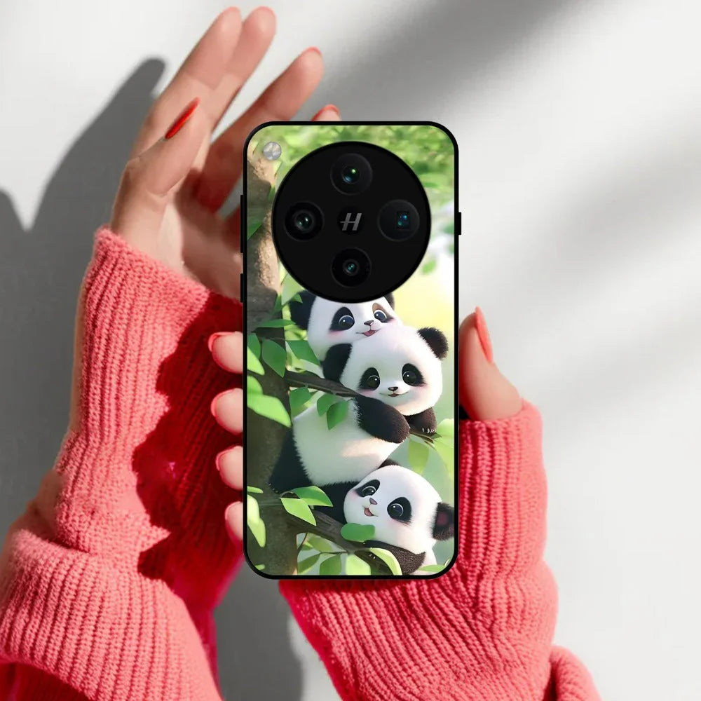 Panda Glossy Metal Case Cover For Oppo - ShopOnCliQ