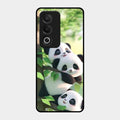 Panda Glossy Metal Case Cover For Oppo K12X 5G