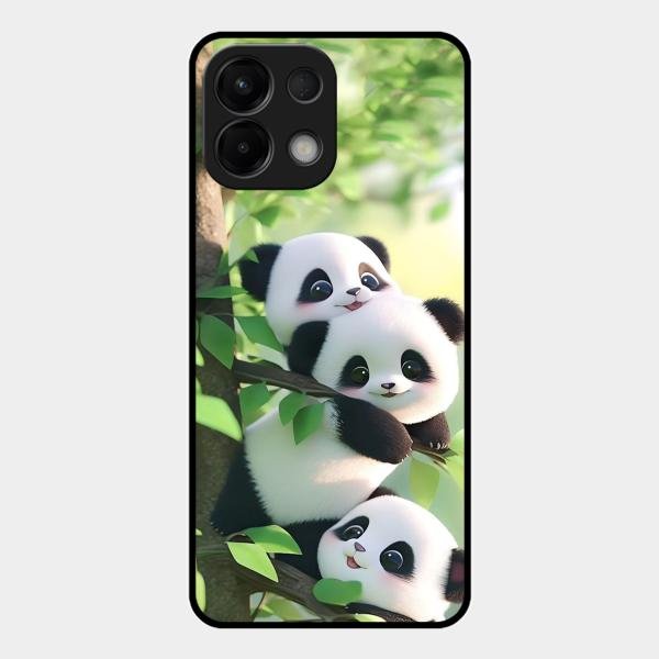Panda Glossy Metal Case Cover For Oppo K13 5G