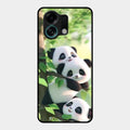 Panda Glossy Metal Case Cover For Oppo K13 Turbo 5G