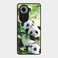 Panda Glossy Metal Case Cover For Oppo Reno 11 5G
