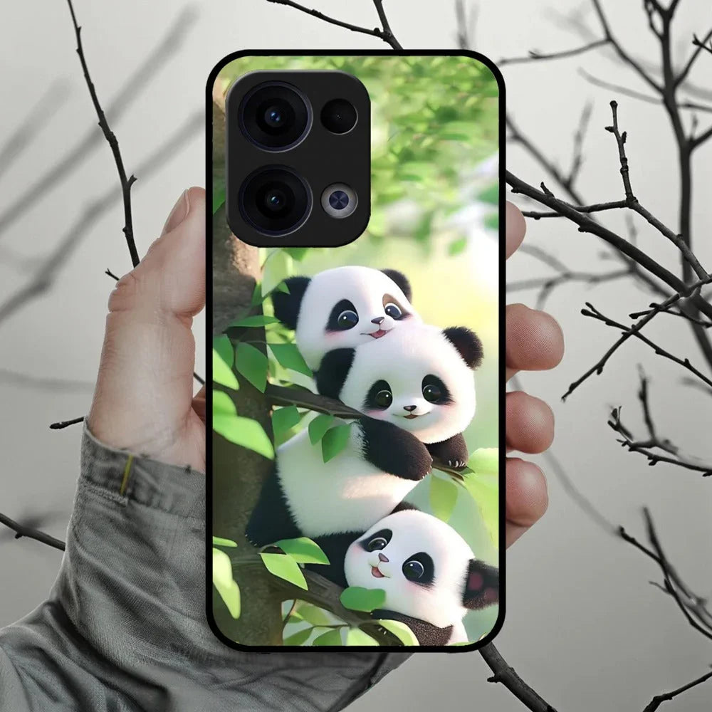 Panda Glossy Metal Case Cover For Oppo - ShopOnCliQ