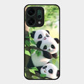 Panda Glossy Metal Case Cover For Oppo Reno 14 5G