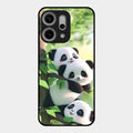 Panda Glossy Metal Case Cover For Oppo Reno 14 Pro 5G