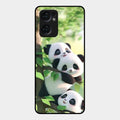 Panda Glossy Metal Case Cover For Oppo Reno 7 5G
