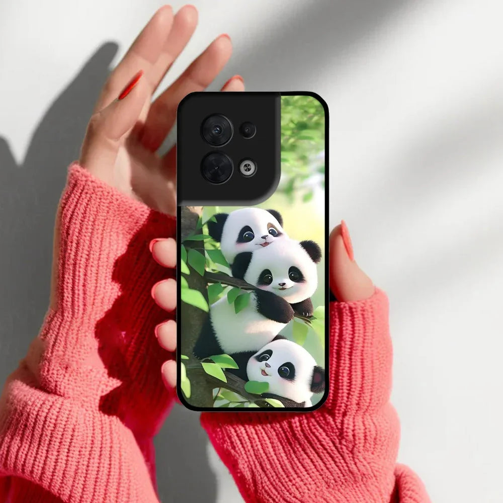 Panda Glossy Metal Case Cover For Oppo - ShopOnCliQ