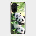 Panda Glossy Metal Case Cover For Poco C71