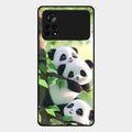 Panda Glossy Metal Case Cover For Poco X4 Pro 5G