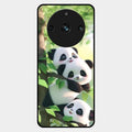 Panda Glossy Metal Case Cover For Realme 11 Pro Plus 5G
